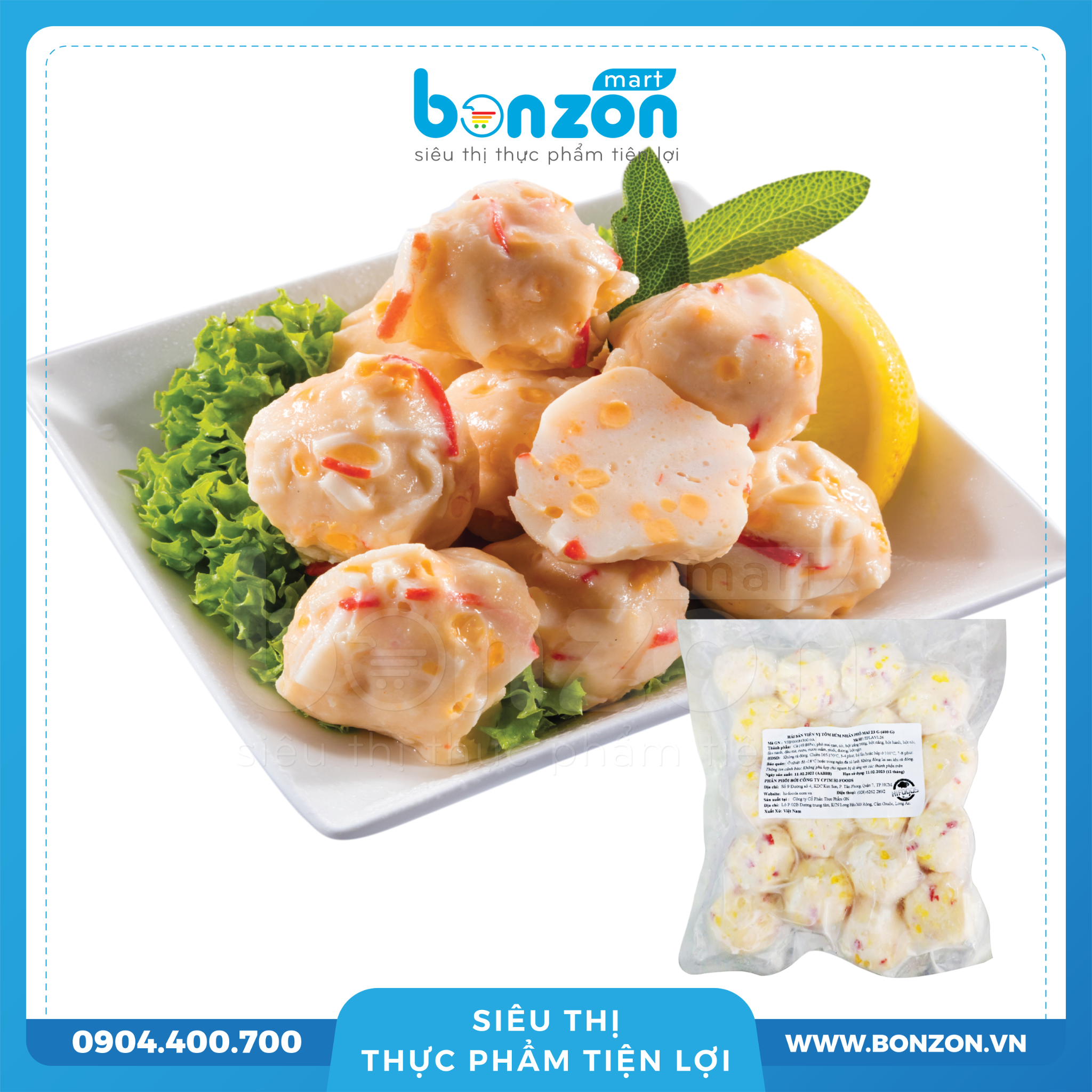 TÔM HÙM VIÊN NHÂN PHÔ MAI 23G (400G)