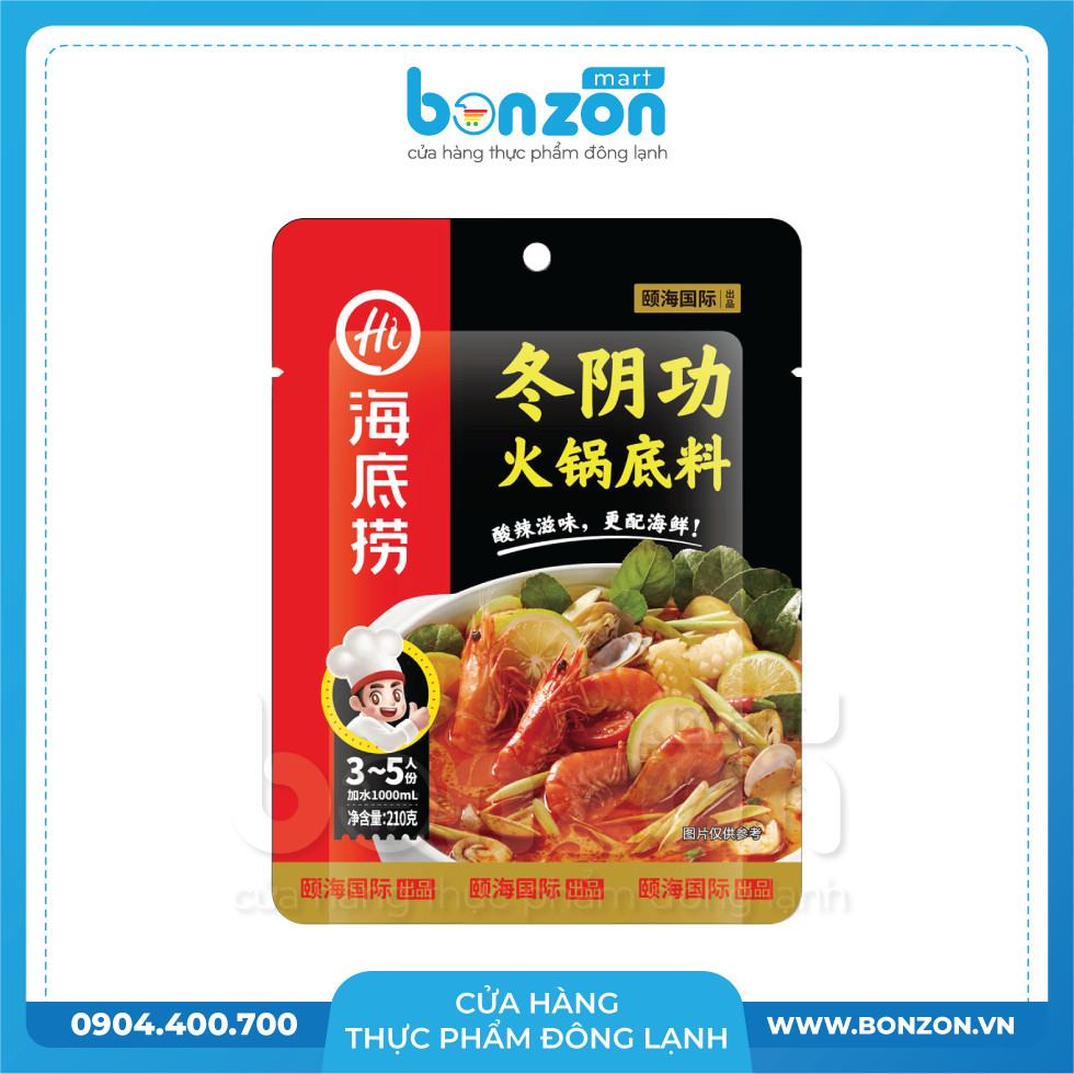 CỐT LẨU TOMYUM CHUA CAY HAIDILAO 210G