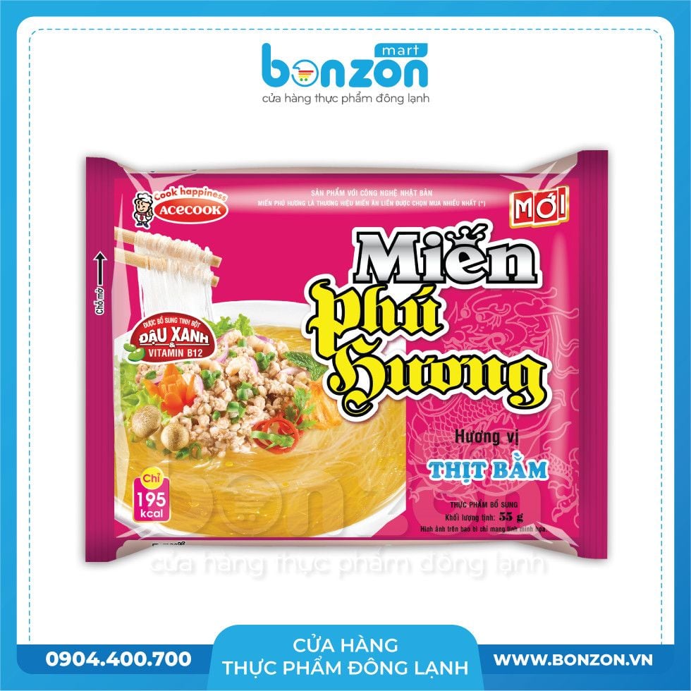  MIẾN PHÚ HƯƠNG THỊT BẰM (55G) 