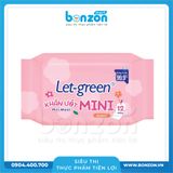 KHĂN ƯỚT LET GREEN MINI 12 MIẾNG
