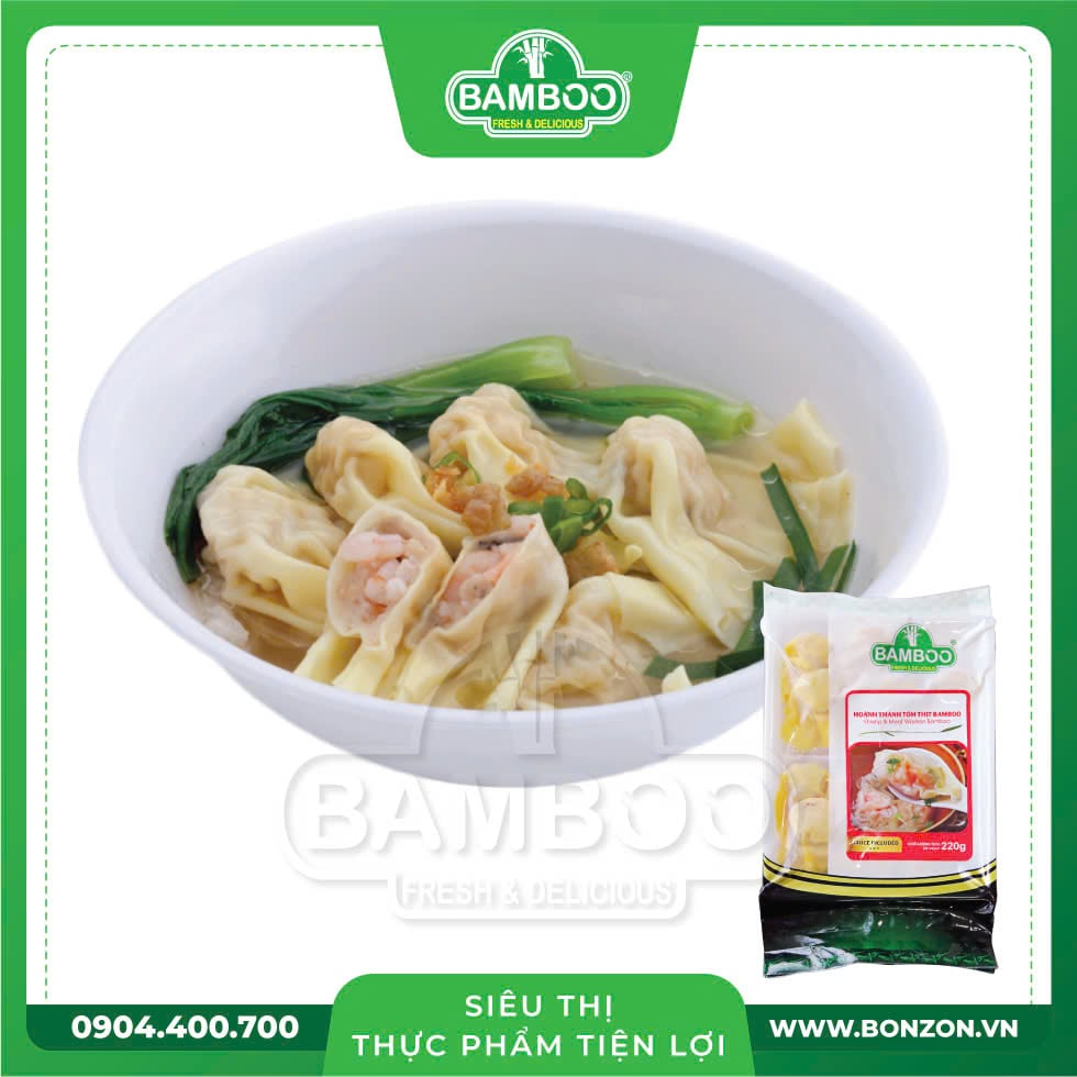 HOÀNH THÁNH TÔM THỊT BAMBOO 220G