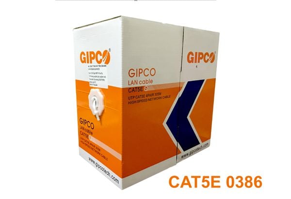 Cable Mạng GIPCO - UTP CAT5E - 0386