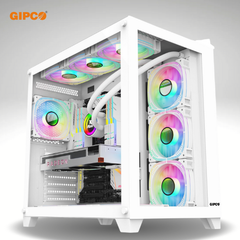 Vỏ Case Máy Tính AQUARIUM GIPCO- GW258 (màu trắng )