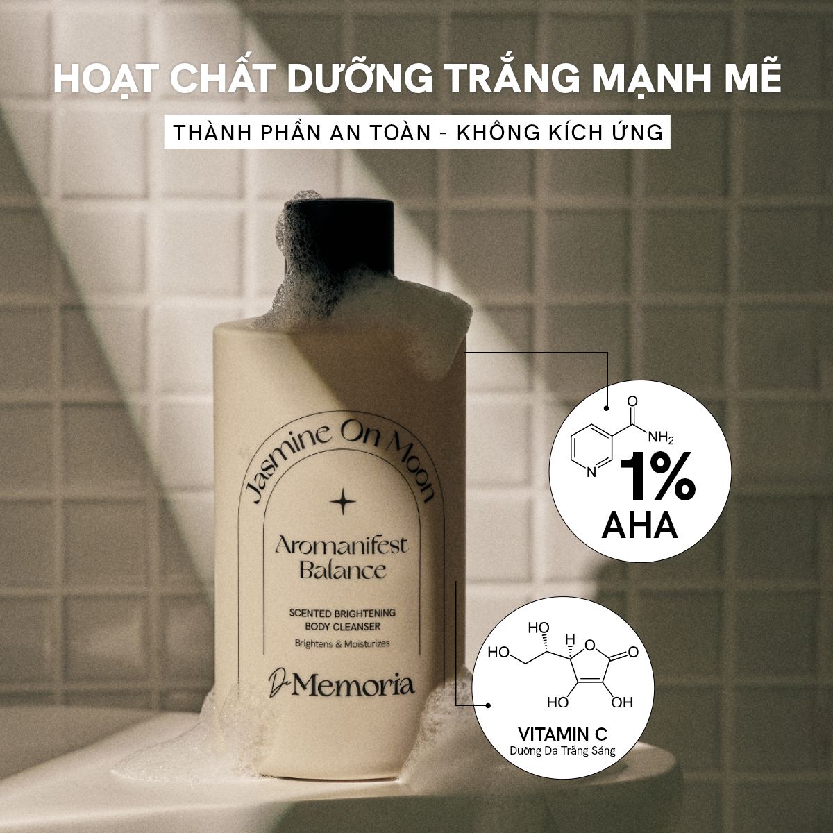 Sữa Tắm Trắng Da Hương Nước Hoa Thư Giãn (300ml) 
