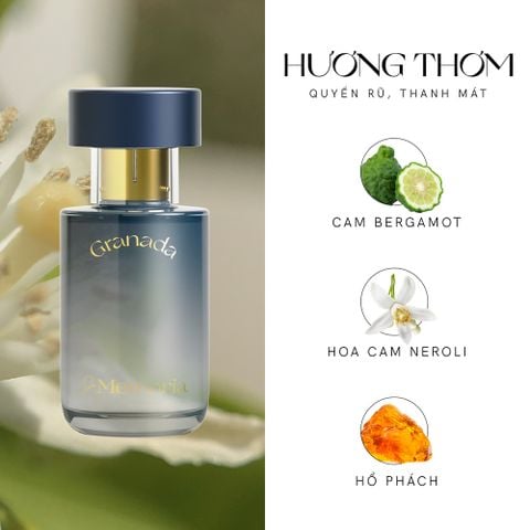  Nước Hoa GRANADA #03 (HSD: 15.02.2026) - Quyến Rũ, Hoa Cam Nồng Nàn (30ml) 