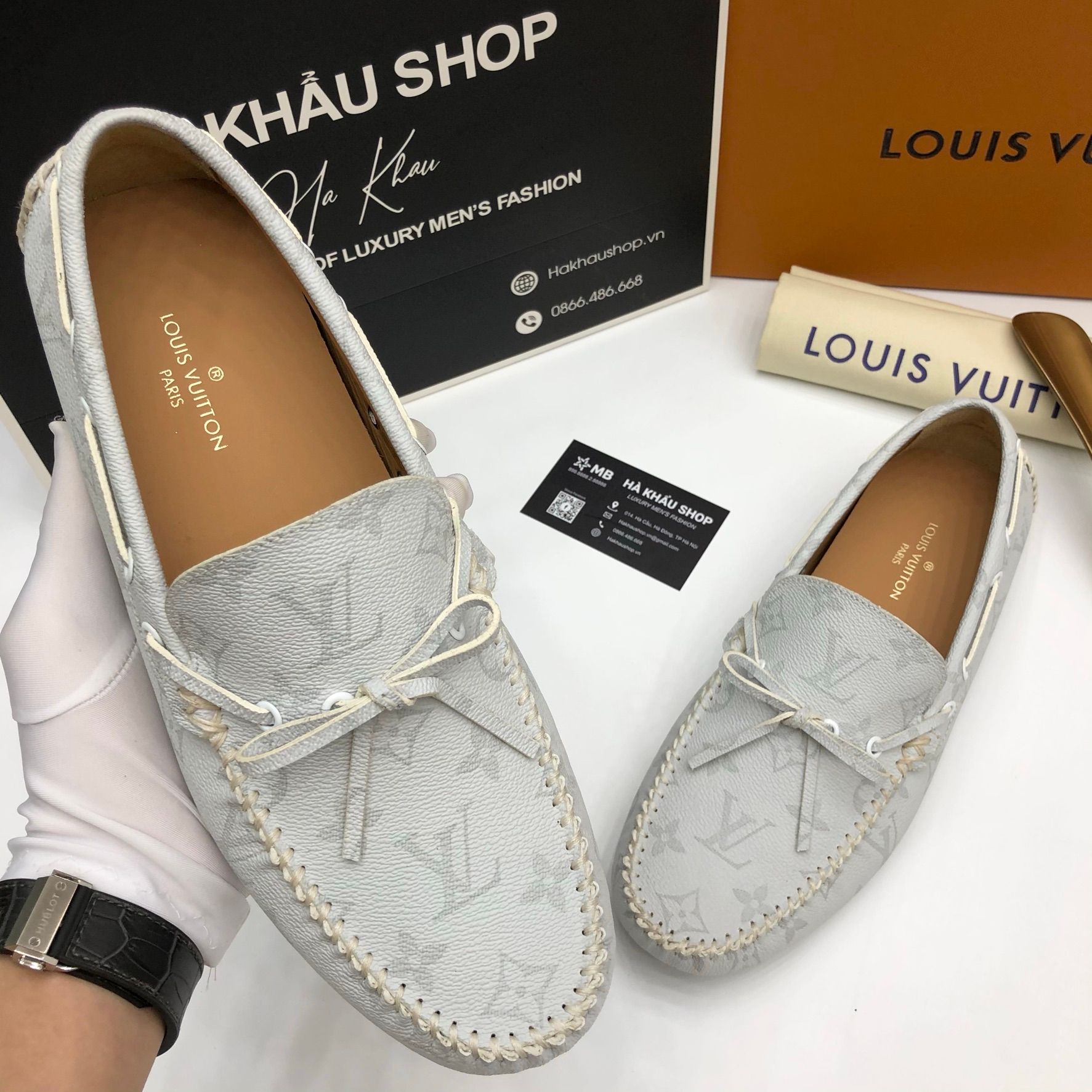 MONTE CARLO MOCCASIN - GIÀY LƯỜI LOUIS VUITTON - NAM 13 – Hà Khẩu Shop