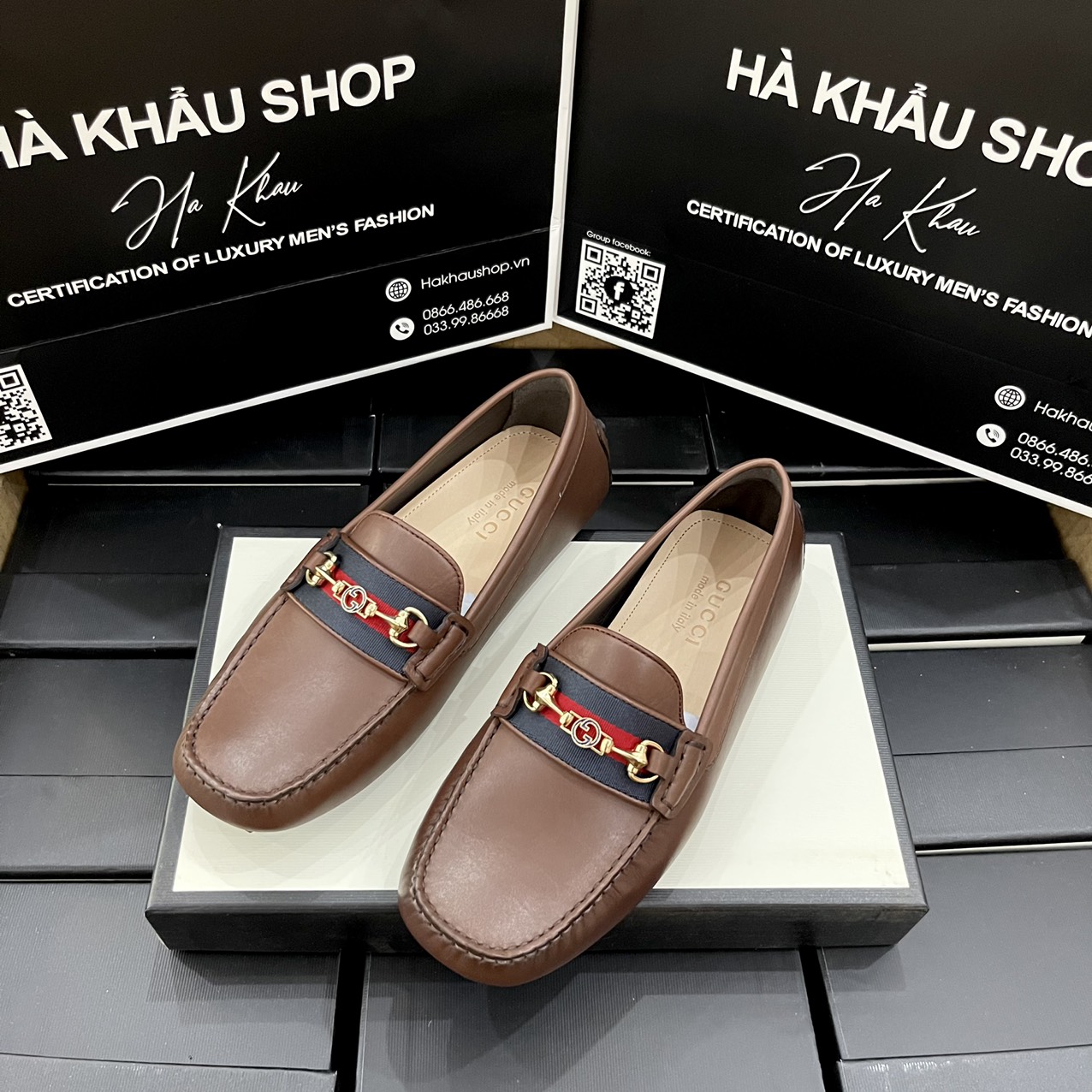 MONTE CARLO MOCCASIN - GIÀY LƯỜI GUCCI NAM – Hà Khẩu Shop