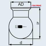 Bình Phản Ứng Gờ Bằng Có Rãnh Thân Cầu - DURAN®