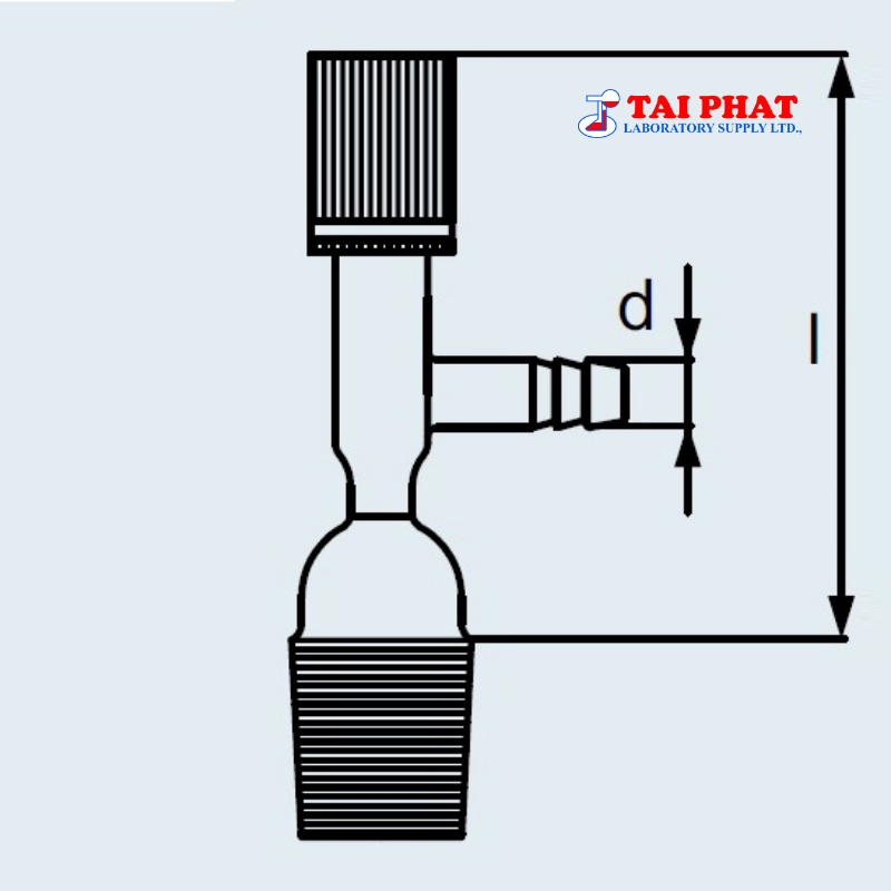 Van Khóa Thẳng PTFE Cho Cổng Ra Nắp Bình Hút Ẩm NOVUS - DURAN®