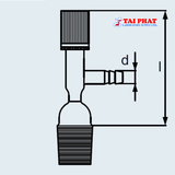 Van Khóa Thẳng PTFE Cho Cổng Ra Nắp Bình Hút Ẩm NOVUS - DURAN®