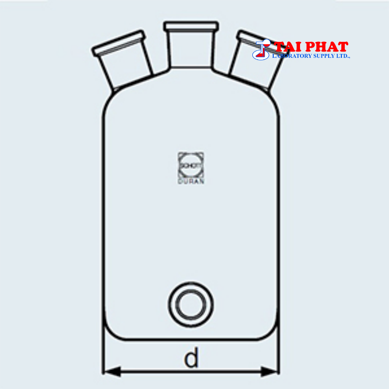 Chai Woulff 3 Nhánh Cổ Mài, Có Vòi - DURAN®