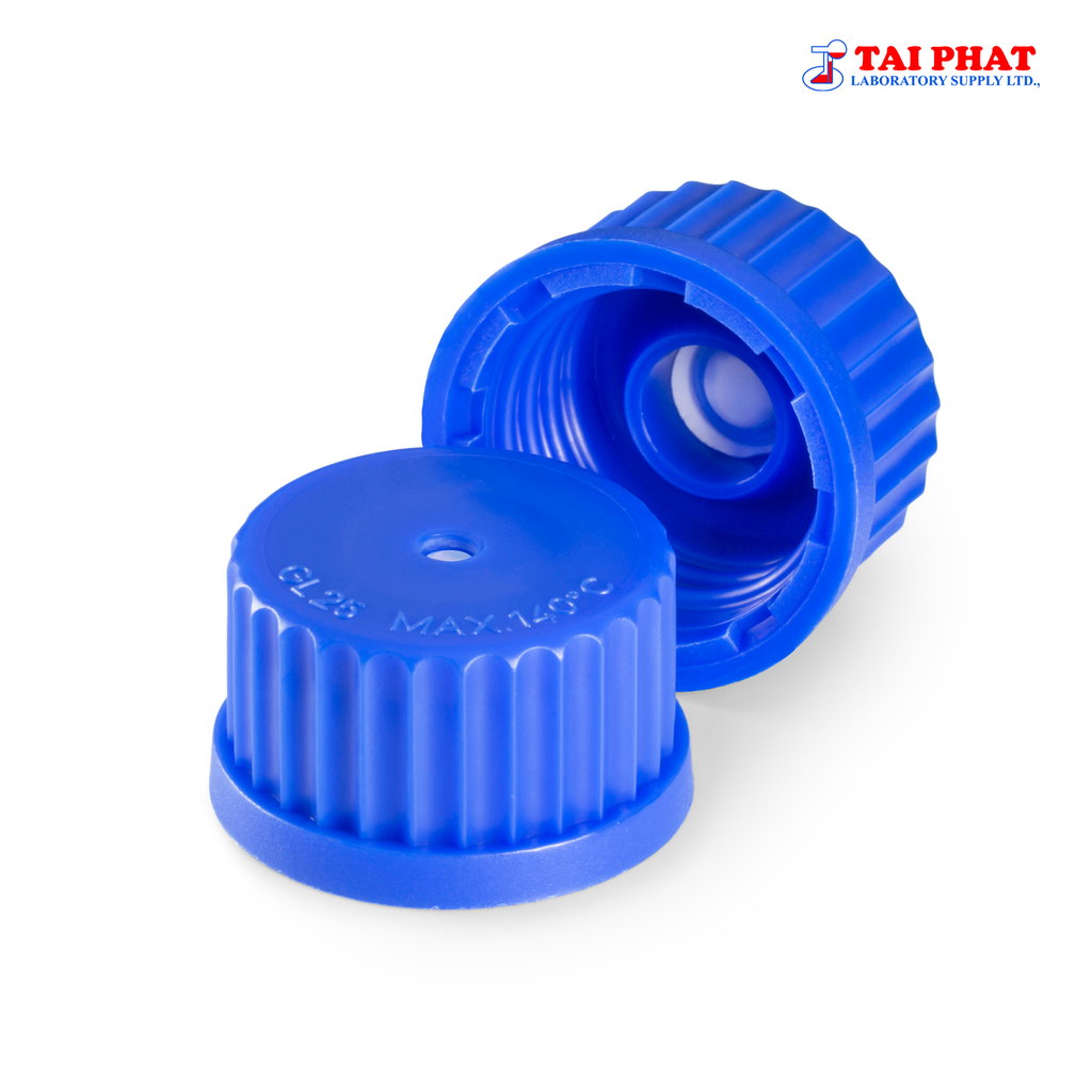 Nắp vặn xanh dương chai trung tính có màng lọc PTFE - DURAN