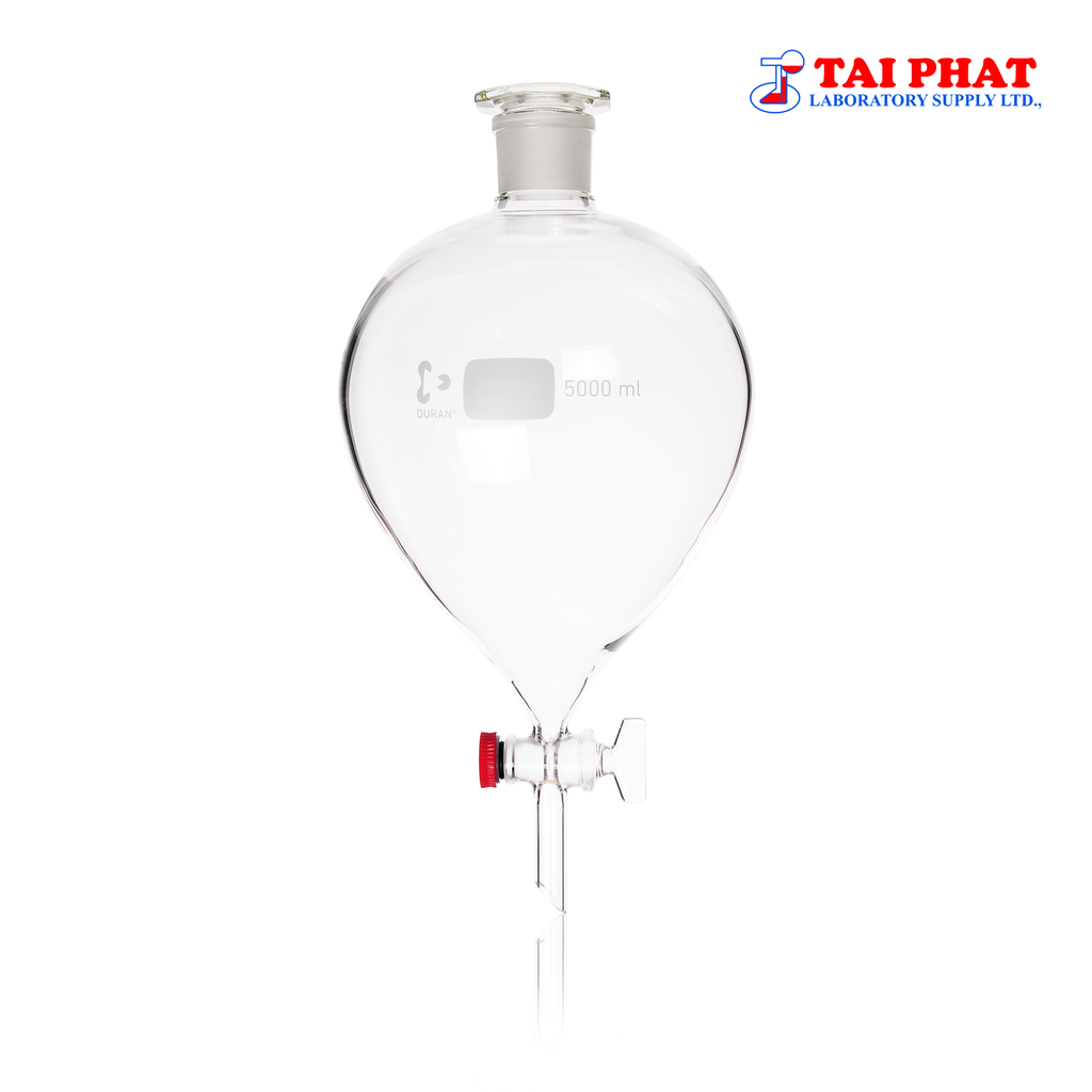 Phễu Chiết Quả Lê Thành Dày, Khóa Thủy Tinh - DURAN®