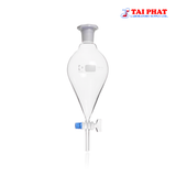 Phễu Chiết Quả Lê, Khóa Thủy Tinh - DURAN®