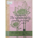 Hướng dẫn thí nghiệm vật lý ở trường phổ thông cấp 2