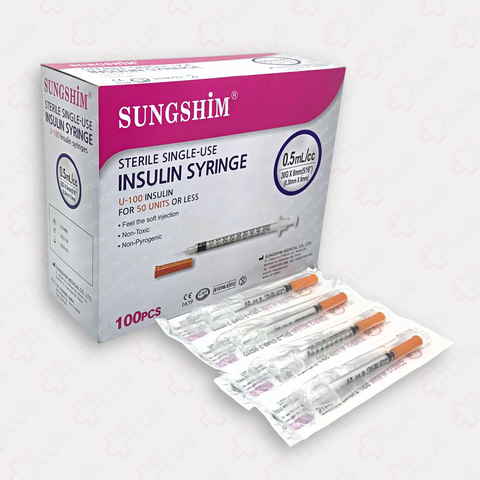 Bơm tiêm insulin Sungshim Hàn Quốc đầu ngắn 0.5ml