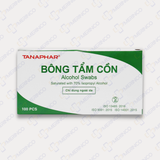 Bông tẩm cồn Tanaphar Alcohol Swab tiệt trùng giảm nhiễm khuẩn huyết