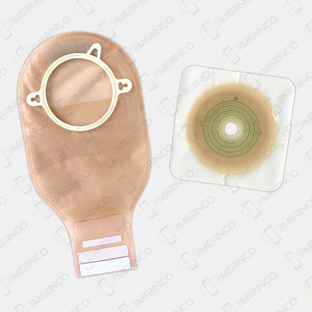 Bộ túi hậu môn nhân tạo HMNT 2 mảnh Ostomy Care (khóa dán)