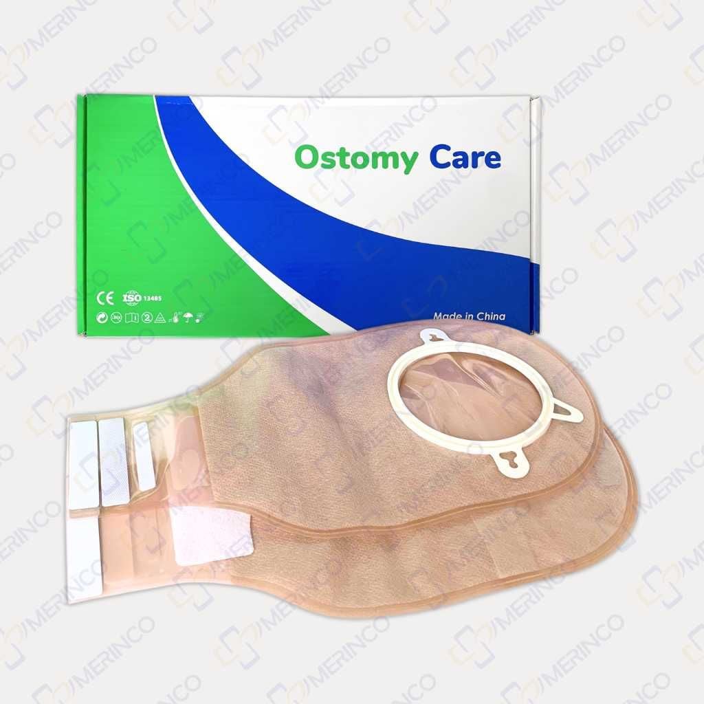 Túi hậu môn nhân tạo HMNT hai mảnh Ostomy Care khóa dán liền