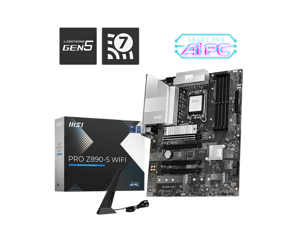 Mainboard MSI PRO Z890-S WIFI Black/White (Socket 1851)