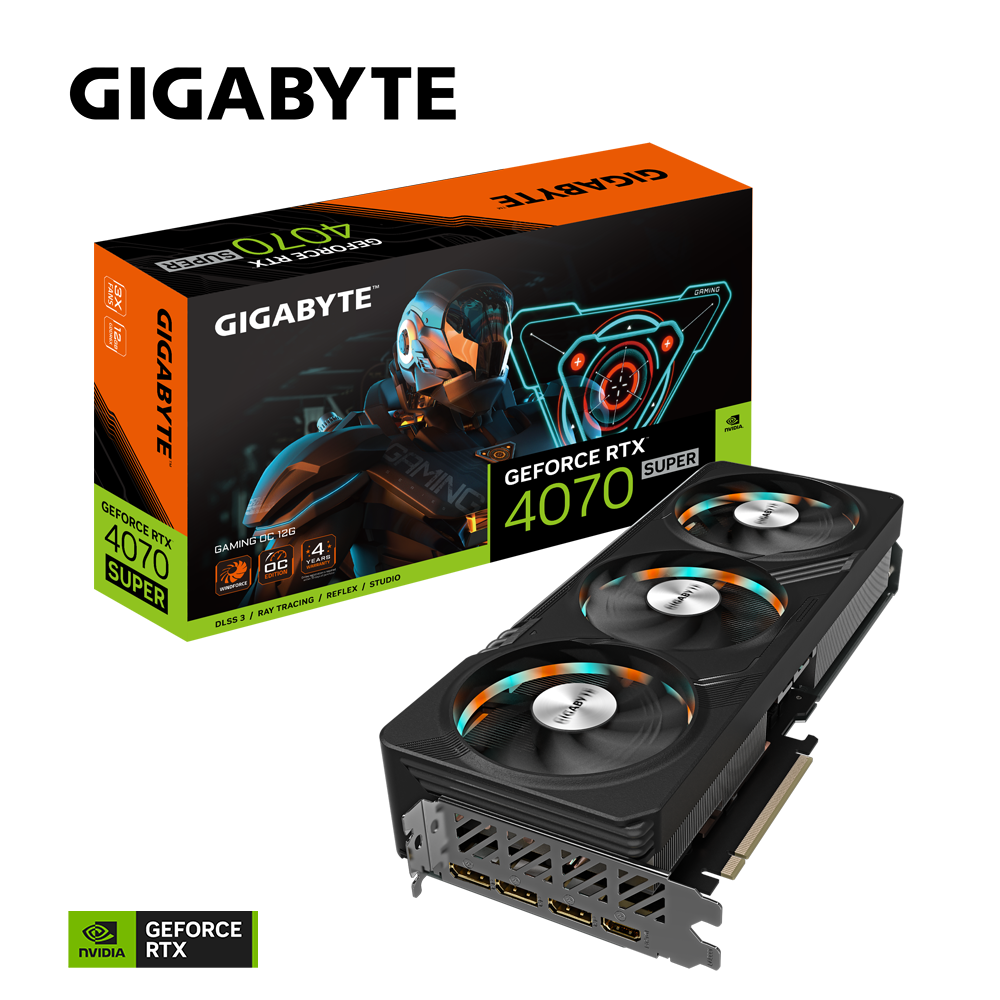 GIGABYTE GeForce RTX 4070 Super Gaming OC 12G