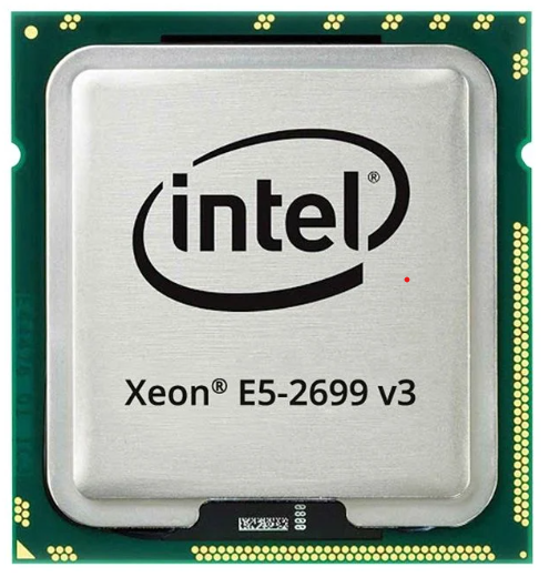 CPU Intel Xeon E5 2699v3 2.3 GHz, 45 MB, 18Cores 36Theards, 145 W, (So