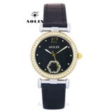  Đồng Hồ Nữ Dây Da Mặt Tròn Aolix AL-1032L Sapphire 