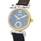  Đồng Hồ Nữ Dây Da Mặt Tròn Aolix AL-1032L Sapphire 