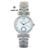  Đồng Hồ Sapphire Nữ Chính Hãng Aolix AL-1032L Dây Thép 