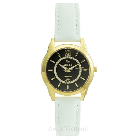  Đồng Hồ Nữ Đẹp Aolix AL-1042L Dây Da Sapphire 