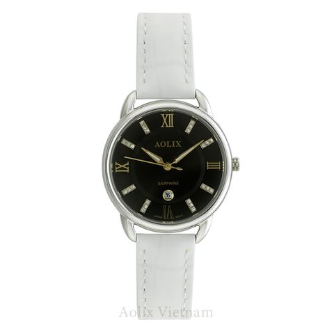 Đồng Hồ Nữ Dây Da Aolix AL-1046L Sapphire Chính Hãng 