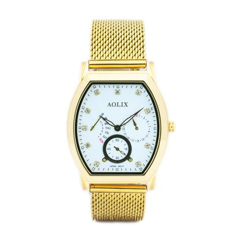  Đồng Hồ Nam Dây Lưới Aolix AL-7062G Sapphire Chính Hãng 