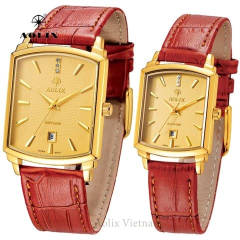 đồng hồ đôi aolix al-9099 dây da