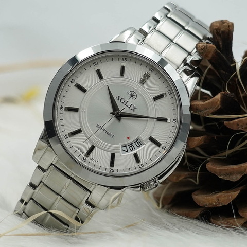 đồng hồ thời trang nam dây thép aolix al-9122G
