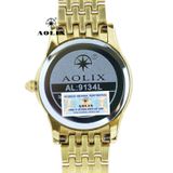  Đồng Hồ Thời Trang Nữ Aolix AL-9134L Dây Thép Vàng 