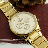  Đồng Hồ Nam Dây Thép 5 Kim Sunrise DM748SWA Sapphire Chính Hãng 