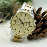  Đồng Hồ Nam Dây Thép 6 Kim DM757SWA Sapphire Chính Hãng Nhật Bản 