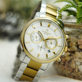  Đồng Hồ Nam Dây Thép 6 Kim DM757SWA Sapphire Chính Hãng Nhật Bản 