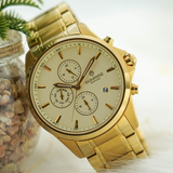  Đồng Hồ Nam Dây Thép 6 Kim Sunrise DM758SWA Sapphire Chính Hãng 