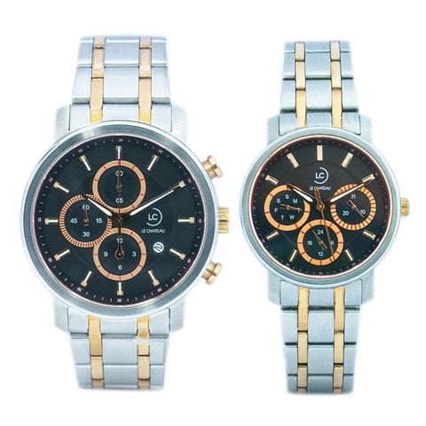  Đồng Hồ Đôi LC L17.112.05.6.3 Sapphire Dây Thép Chính Hãng 