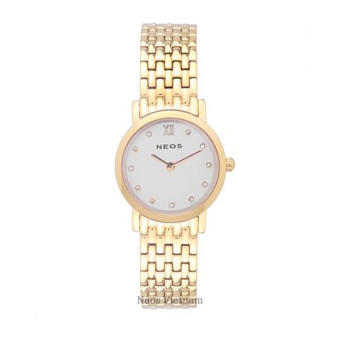  Đồng Hồ Neos N-30852L Nữ Dây Thép Bạc 