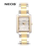  Đồng Hồ Nữ Neos N-30856L Dây Thép Vàng Mặt Chữ Nhật 
