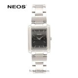  Đồng Hồ Nữ Neos N-30856L Dây Thép Vàng Mặt Chữ Nhật 