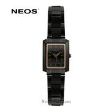  Đồng Hồ Nữ Neos N-30856L Dây Thép Vàng Mặt Chữ Nhật 
