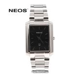  Đồng Hồ Nam Mặt Chữ Nhật Neos N-30856M Sapphire Dây Thép 