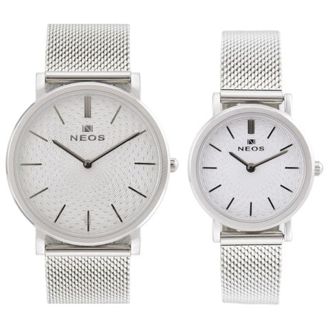  Đồng Hồ Đeo Tay Neos N-40577 Căp Tình Nhân Kính Sapphire 