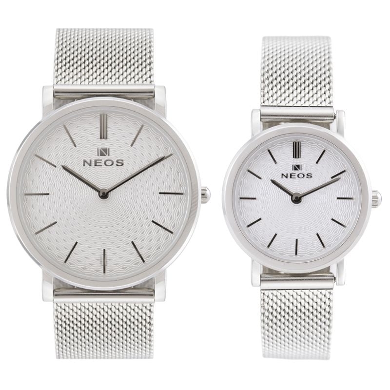  Đồng Hồ Đeo Tay Neos N-40577 Căp Tình Nhân Kính Sapphire 