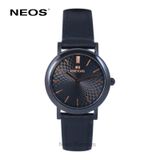  Đồng Hồ Nữ Đẹp Dây Da Neos N-40577L Sapphire Chính Hãng 