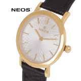  Đồng Hồ Nữ Đẹp Dây Da Neos N-40577L Sapphire Chính Hãng 