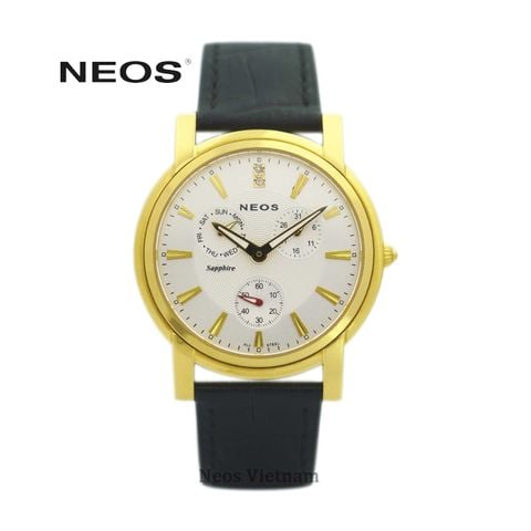 đồng hồ 5 kim nam neos n-40642m sapphire dây da